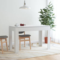 Dining Table White 120x60x76 cm