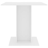 Dining Table White 80x80x75 cm Kings Warehouse 