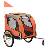 Dog Bike Trailer Orange and Brown Kings Warehouse 