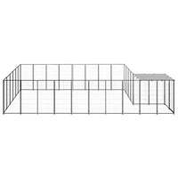 Dog Kennel Black 15.73 m² Steel Kings Warehouse