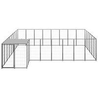 Dog Kennel Black 15.73 m² Steel Kings Warehouse