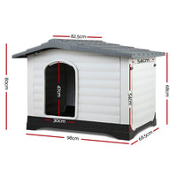 Dog Kennel Extra Large Pet Dog House 98cm x 68.5cm x 68cm dog supplies Kings Warehouse