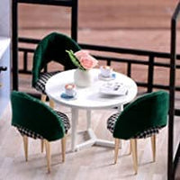 Dollhouse Miniature with Furniture Kit Plus Dust Proof and Music Movement - Cozy time (Valentine's Day Gift Idea) Kings Warehouse