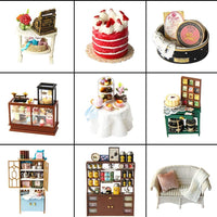 Dollhouse Miniature with Furniture Kit Plus Dust Proof and Music Movement - Rosa Garden Tea Kings Warehouse