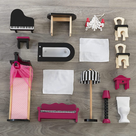 Dollhouse with Furniture for kids 120 x 83 x 40 cm (Model 6) Kings Warehouse