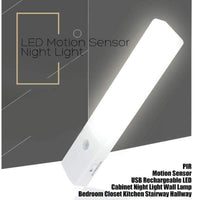 EL608 Rechargeable Infrared Motion Sensor Wall LED Night Light Torch (Warm White) Kings Warehouse