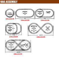 Electric Large Classic Train Set Rail Track Carriages Kids Vehicle Toy Gift Kings Warehouse