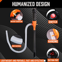 Electric Oil Extractor Pump, Battery Power Fluid Extractors for Water Fuel Oil Pumping with Flexible Hose Kings Warehouse