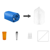 Everfit 5X1M Inflatable Air Track Mat 20CM Thick with Pump Tumbling Gymnastics Blue Fitness Accessories Kings Warehouse