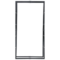 Firewood Rack Black 100x25x200 cm Steel Kings Warehouse