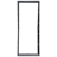 Firewood Rack Black 80x25x200 cm Steel Kings Warehouse