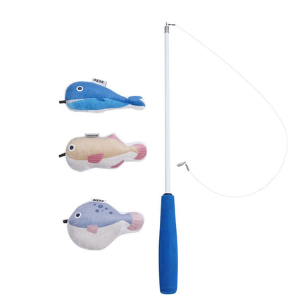 Fishing Rod Tease Cat Stick Cat Supplies Mobile Toy Set Kings Warehouse