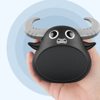 Fitsmart Bluetooth Animal Face Speaker Portable Wireless Stereo Sound - Black Kings Warehouse 