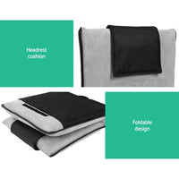 Floor Lounge Sofa Bed Couch Recliner Chair Folding Chair Cushion Grey Kings Warehouse