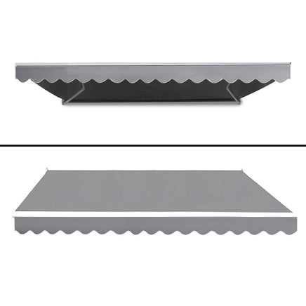 Folding Arm Awning Motorised Outdoor Pearl Retractable 4X2.5M Afterpay Day Sale Kings Warehouse