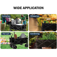 Folding Cart Small Black Kings Warehouse