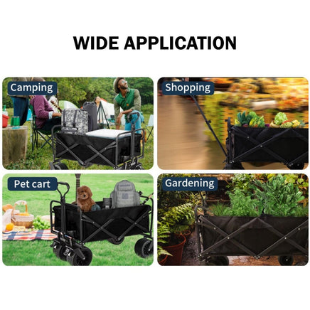 Folding Cart Small Black Kings Warehouse