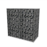 Gabion Basket Galvanised Steel 100x50x100 cm Kings Warehouse