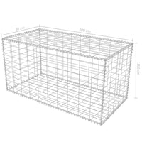 Gabion Basket Galvanised Steel 200x30x100 cm Kings Warehouse
