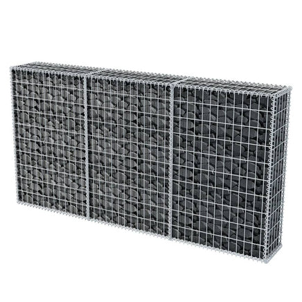 Gabion Basket Galvanised Steel 200x30x100 cm Kings Warehouse