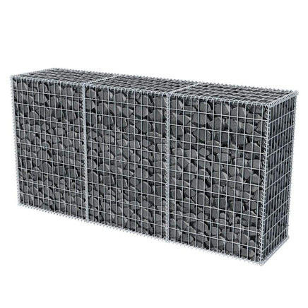 Gabion Basket Galvanised Steel 200x50x100 cm Kings Warehouse