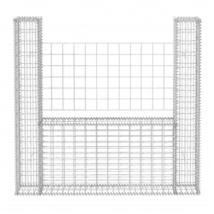 Gabion Basket U-Shape Galvanised Steel 160x20x150 cm Garden Supplies Kings Warehouse