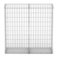 Gabion Basket with Lids Galvanised Wire 100 x 100 x 30 cm Kings Warehouse