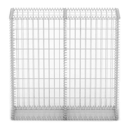 Gabion Basket with Lids Galvanised Wire 100 x 100 x 30 cm Kings Warehouse