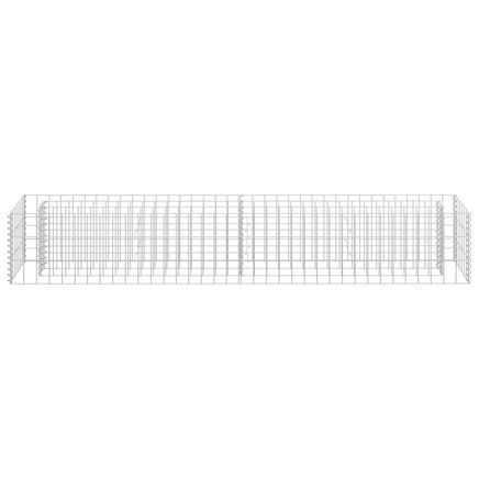 Gabion Raised Bed Galvanised Steel 180x30x30 cm Garden Supplies Kings Warehouse