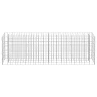 Gabion Raised Bed Galvanised Steel 180x30x60 cm Garden Supplies Kings Warehouse