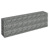 Gabion Raised Bed Galvanised Steel 180x30x60 cm Garden Supplies Kings Warehouse