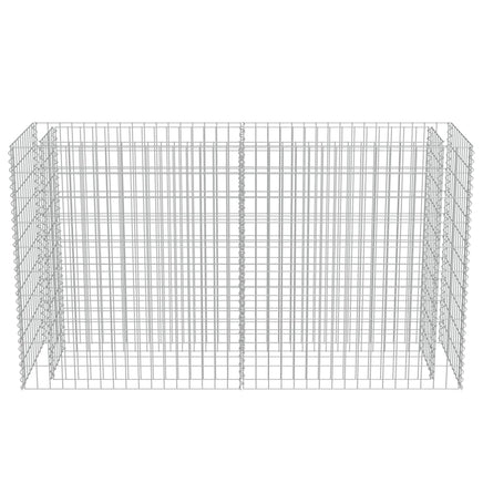 Gabion Raised Bed Galvanised Steel 180x50x100 cm Kings Warehouse