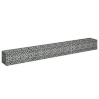 Gabion Raised Bed Galvanised Steel 270x30x30 cm Garden Supplies Kings Warehouse
