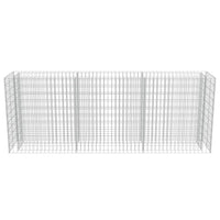 Gabion Raised Bed Galvanised Steel 270x50x100 cm Kings Warehouse