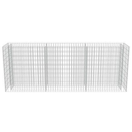 Gabion Raised Bed Galvanised Steel 270x50x100 cm Kings Warehouse