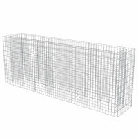 Gabion Raised Bed Galvanised Steel 270x50x100 cm Kings Warehouse