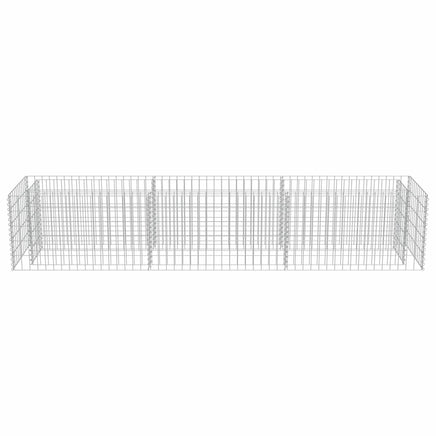 Gabion Raised Bed Galvanised Steel 270x50x50 cm Kings Warehouse
