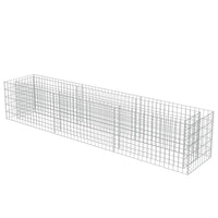 Gabion Raised Bed Galvanised Steel 270x50x50 cm Kings Warehouse