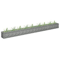 Gabion Raised Bed Galvanised Steel 360x30x30 cm Garden Supplies Kings Warehouse