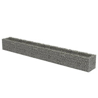 Gabion Raised Bed Galvanised Steel 450x50x50 cm Kings Warehouse