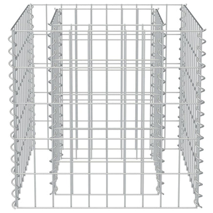 Gabion Raised Bed Galvanised Steel 50x50x50 cm Kings Warehouse