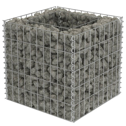 Gabion Raised Bed Galvanised Steel 50x50x50 cm Kings Warehouse