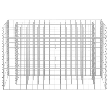 Gabion Raised Bed Galvanised Steel 90x30x60 cm Garden Supplies Kings Warehouse