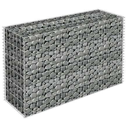 Gabion Raised Bed Galvanised Steel 90x30x60 cm Garden Supplies Kings Warehouse