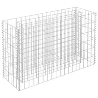 Gabion Raised Bed Galvanised Steel 90x30x60 cm Garden Supplies Kings Warehouse