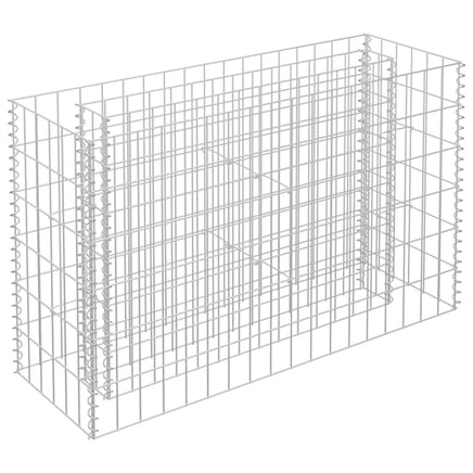 Gabion Raised Bed Galvanised Steel 90x30x60 cm Garden Supplies Kings Warehouse