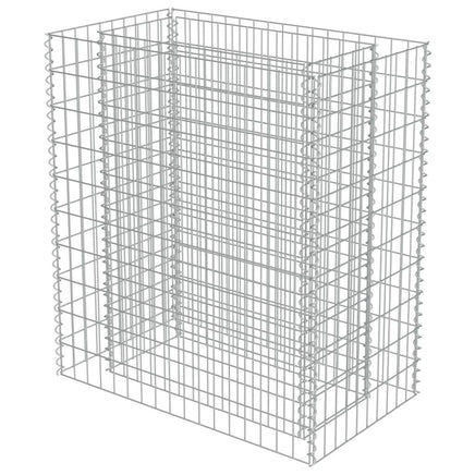 Gabion Raised Bed Galvanised Steel 90x50x100 cm Kings Warehouse