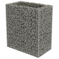 Gabion Raised Bed Galvanised Steel 90x50x100 cm Kings Warehouse