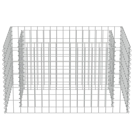 Gabion Raised Bed Galvanised Steel 90x50x50 cm Kings Warehouse