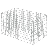 Gabion Raised Bed Galvanised Steel 90x50x50 cm Kings Warehouse